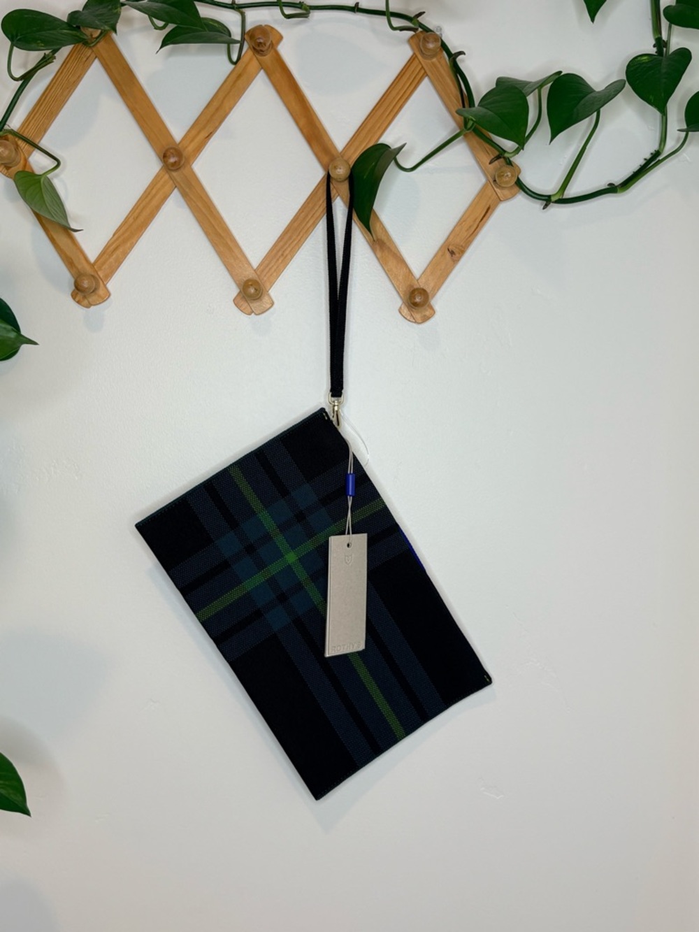 ROTHYS Pine Tree Plaid Wristlet
